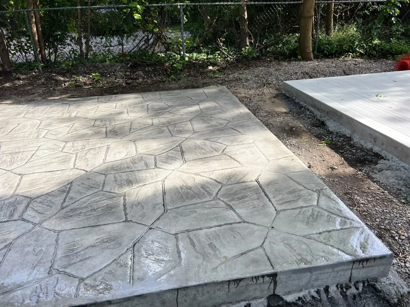 Concrete patio installation in the GTA