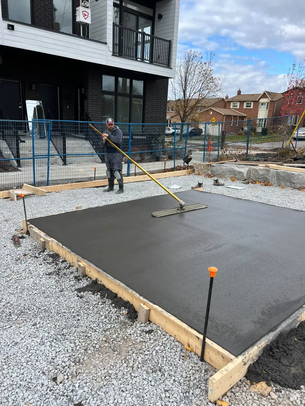 Concrete slab pour in the GTA
