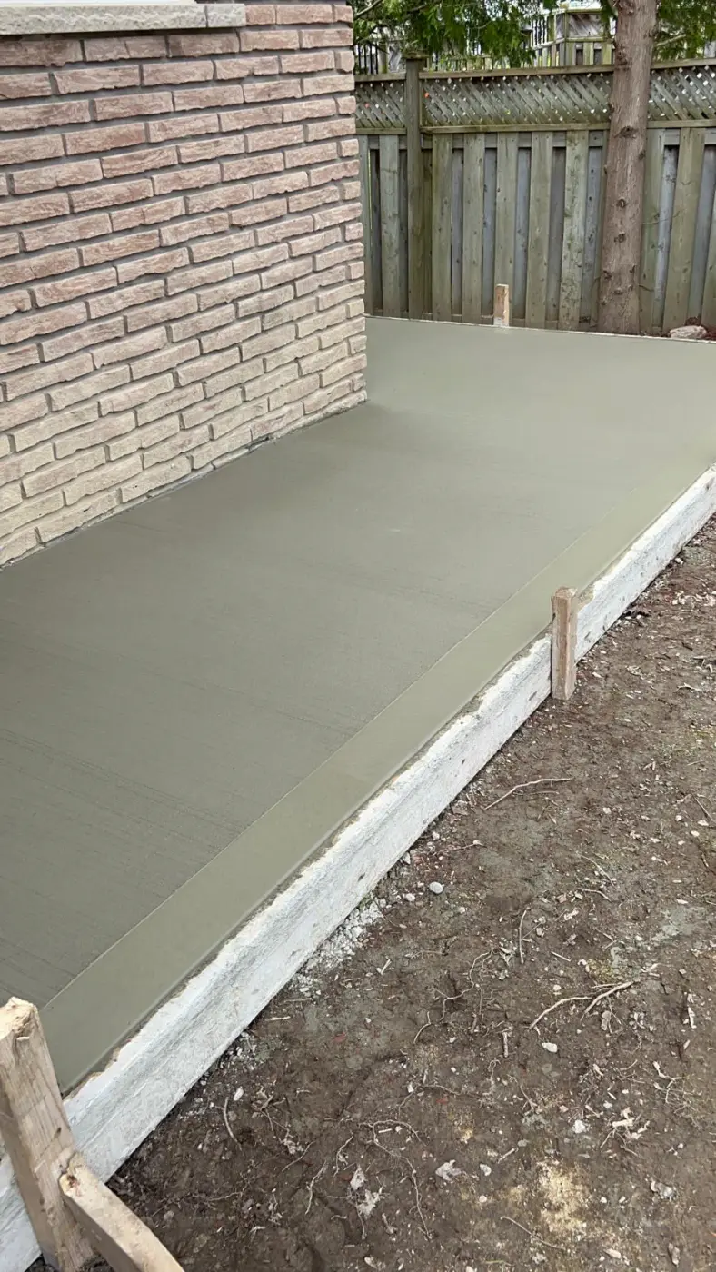 Concrete walkway installation in the GTA
