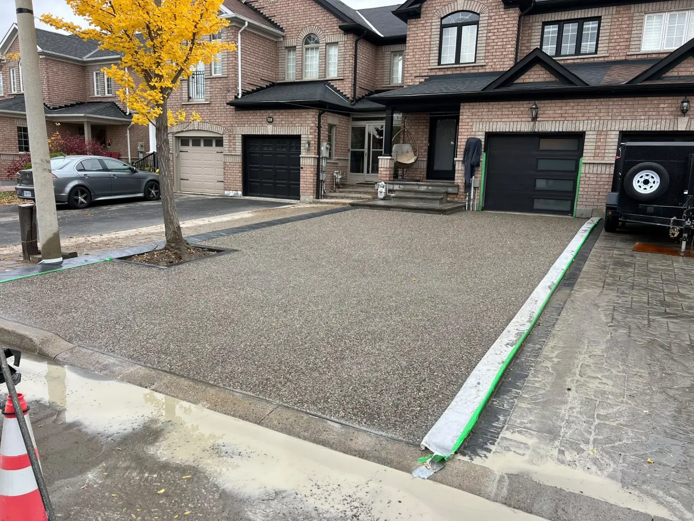 Exposed aggregate concrete finish in the GTA