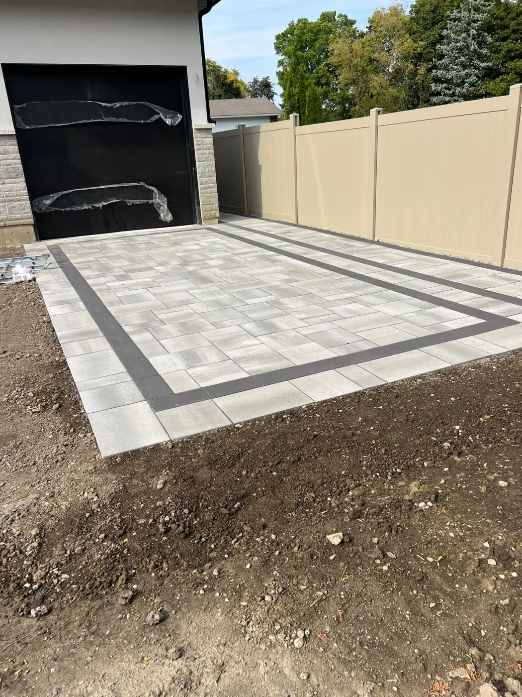 Interlocking paver installation in the GTA