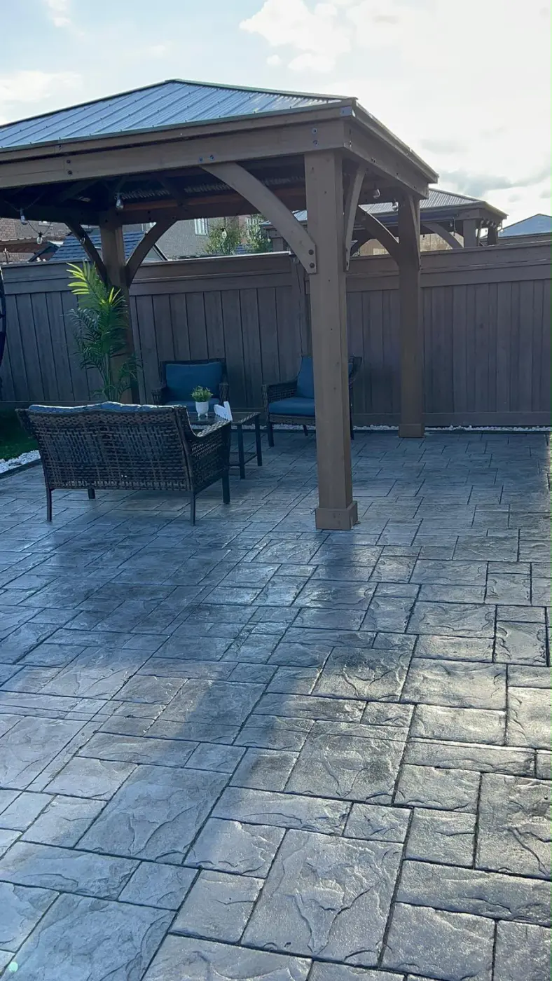 Stamped concrete project in the GTA