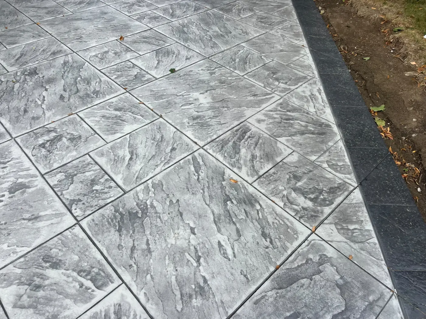 Stamped concrete project in the GTA