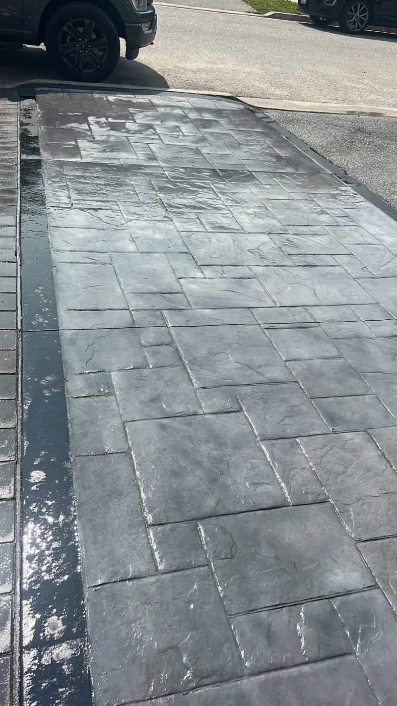 Stamped concrete project in the GTA