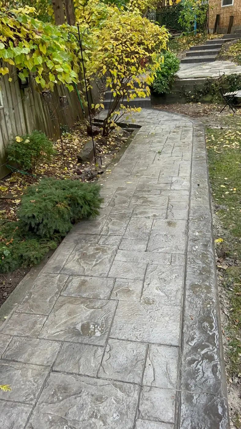 Stamped concrete project in the GTA