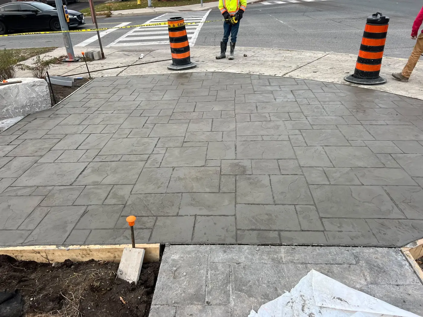 Stamped concrete project in the GTA